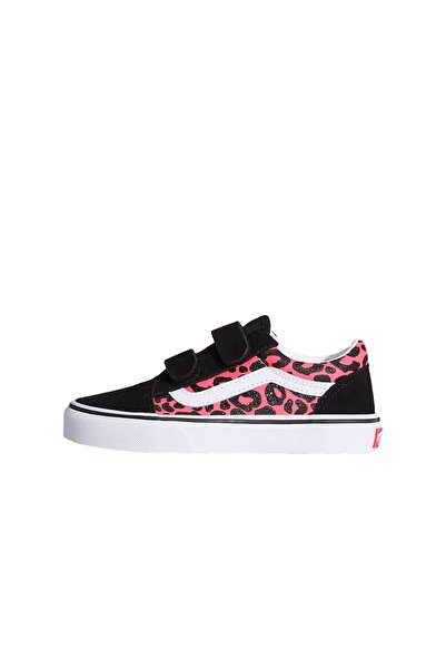Vans OLD SKOOL V GLITTER LEOPARD K ΠΑΠΟΥΤΣΙΑ DIVA ΡΟΖ