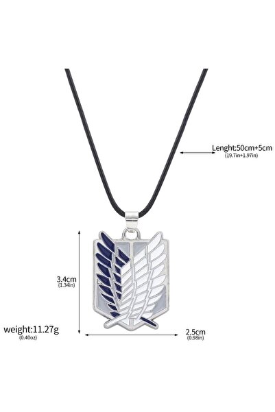 Choice17 N00231 Attack on Titan Necklace Shingeki No Kyojin Wings of Freedom ...