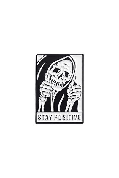 Choice3 Style 22 Halloween Horror Movie Figure Enamel Pins Stay Positive Punk...