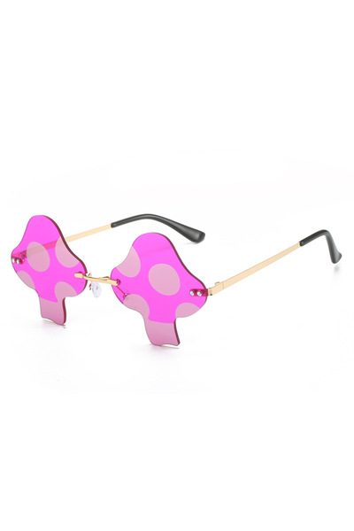 Choice3 dark purple Cool Party Eyewear Mushroom Shape Sunglasses Women Fashio...