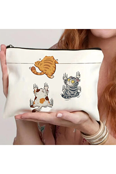 Choice1 Cat theme Medicine-Themed Cosmetic Travel Bag - Foldable Zippered Mak...