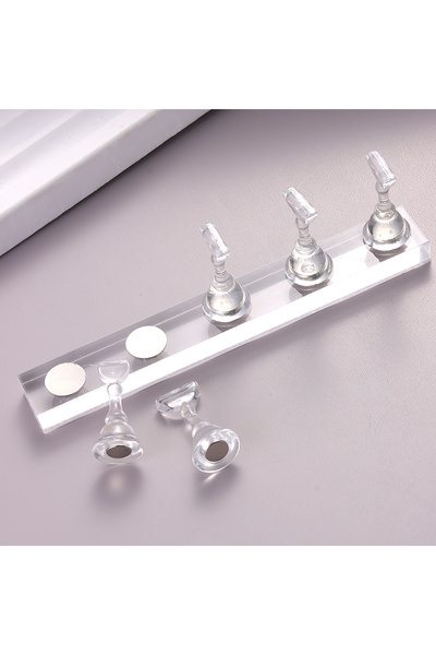 Choice4 DLT Transparent Magnetic nail holder, false nail tip practice station...