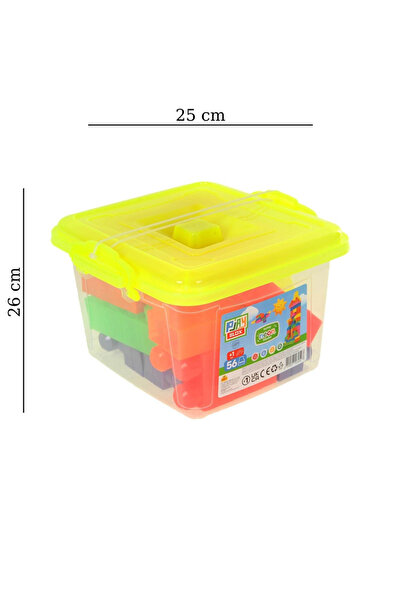 KESKİN SOUND Neon Color Block 56 Pieces Boxed