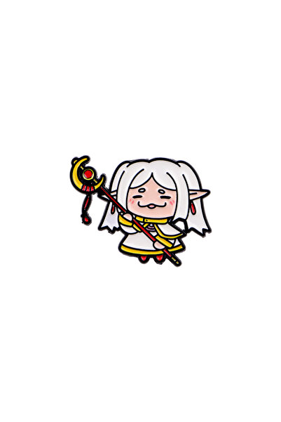 Choice4 1 1-4pcs/Set Cute White Haired Elf Enamel Pin Cartoon Girls Brooch La...
