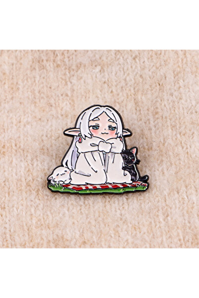 Choice 01 Frieren Anime Girl Enamel Pin Manga Badges on Backpack Women's Broo...