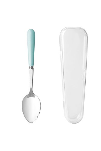 SUPERMAMA 1 Piece 304 Stainless Steel Spoon, Baby Feeding Serrated Spoons, Ki...