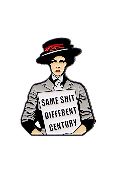Choice4 7 Not Fragile Like A Flower Brooches For Women Feminism Enamel Pin Me...