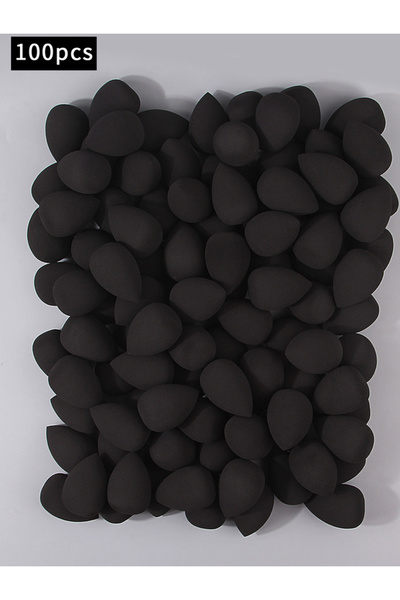 Choice1 100PCS Multi-specification best-selling black makeup sponge beauty eg...