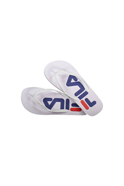 FILA , Troy uni-color flip-flop slippers, White, 44