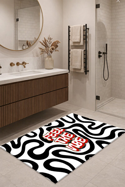 VİVİCAHOME Kaymaz Dot Tabanlı Banyo Paspası – Hızlı Kuruyan, Yumuşak Dokulu, ...