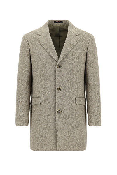 Abdullah Kiğılı Slim Fit Wool Coat