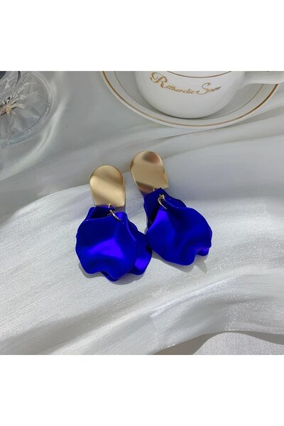 Choice4 blue Stylish Multicolored Flower Earrings For Woman Delicate Petal Ta...