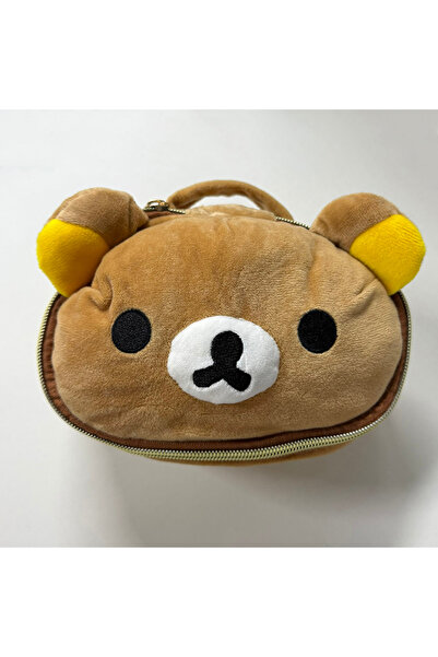 Choice1 B New Cute Bear Girl Plush Elliptical Stereoscopic Makeup Bag Portabl...