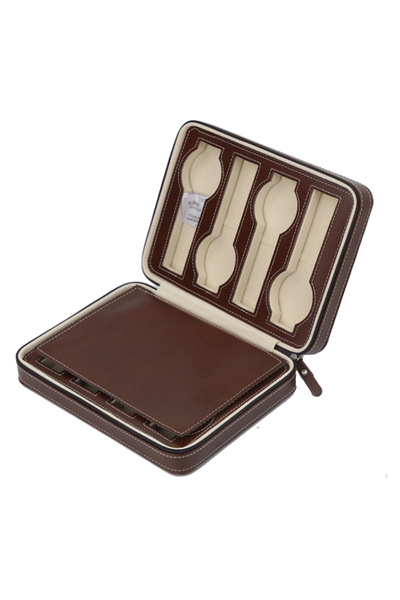 Choice8 Brown 8 grids 2024 New 6/10/12 Girds Portable Watch Storage Boxes Org...