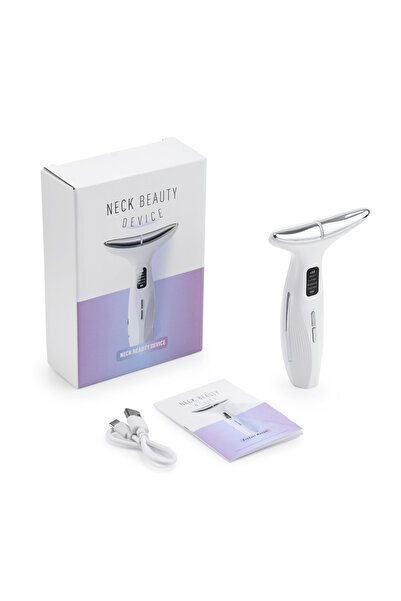 Choice WHITE Microcurrent Neck Beauty Device 3 Massage Modes Face Lifting Fir...