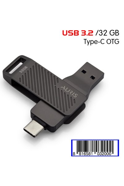 Auris USB 3.2 Type-C Otg Flash Memory 32 Gb