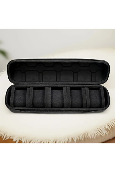 Choice black Watch Storage Box For Travel Storage of Watches 5 Slot Portable ...