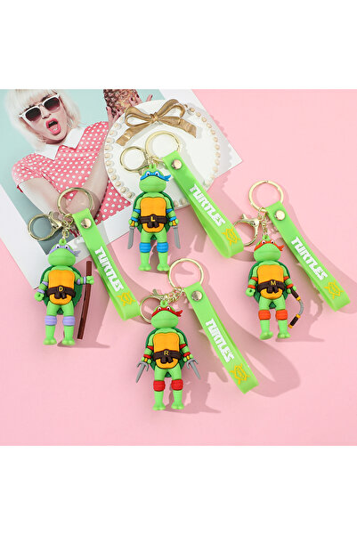 Choice3 سلسلة مفاتيح سيارة MINISO KC4710-KC4713 بشخصيات سلاحف النينجا المراهق...