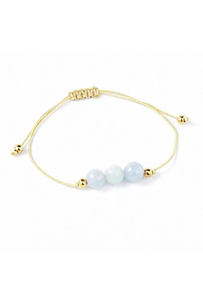 Choice L1976 Aquamarine Bracelets for Women Handmade Adjustable Weave Braclet...