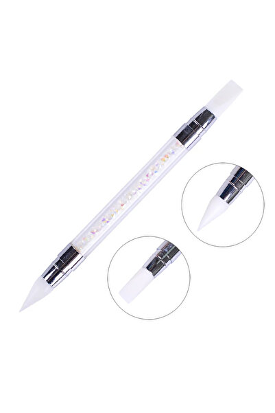 Choice 1Pcs 2pcs Double Head Silicone Nail Art Pen Carving Flower Sculpting P...