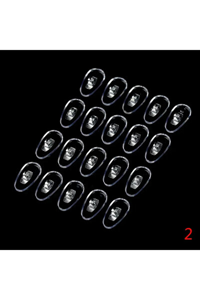 Choice silver 10pair 10 Pairs Silicone Screw On Nose Pads PVC Aluminium Core ...