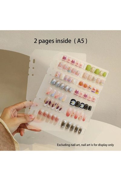 Choice1 A5 2 pages Nail Art Storage Exhibition Album Editor DIY Simple Nail A...