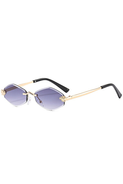 choice2 C2 Luxury Polygon Sunglasses for Women Hipster Irregular Rimless Sung...