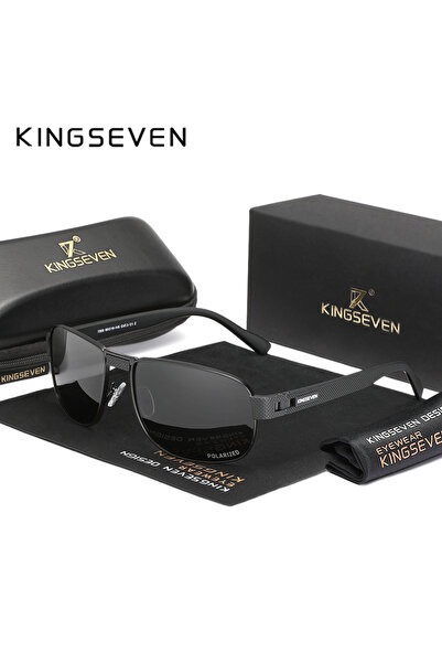 choice2 Black Gray KINGSEVEN Men Polarized UV400 Sunglasses Fashion Vintage R...