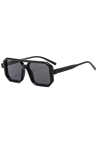 Choice4 black 1pc Women Men Square Sun Glasses Retro Polygon Sunglasses Femal...