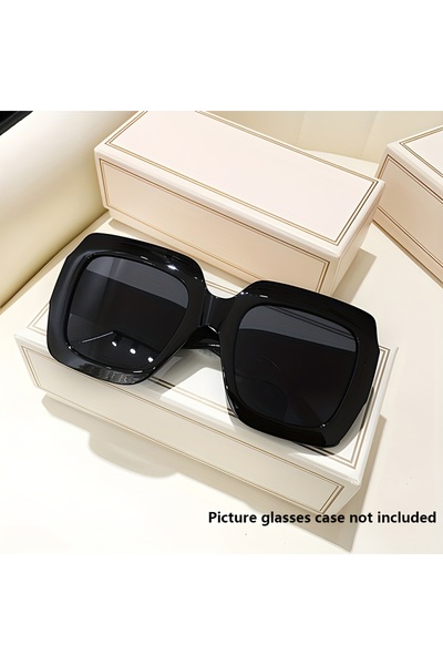 Choice4 Black New style Fashion Square Sunglasses Trendy Two-Tone Color Block...