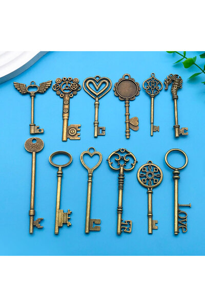 choice2 style 1 Mix 5/12pcs Alloy Key Series Charms Pendants Accessories, DIY...