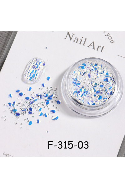 Choice3 F-315-03 3 Colors Chasing Light Nail Art Glitter Sparkling Laser Blue...