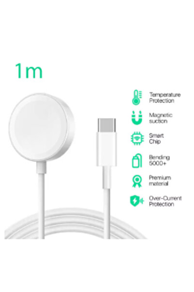 Choice1 شاحن ساعة من نوع TypeC لساعة iwatch، منفذ Type C/USB، كابل شحن لاسلكي...