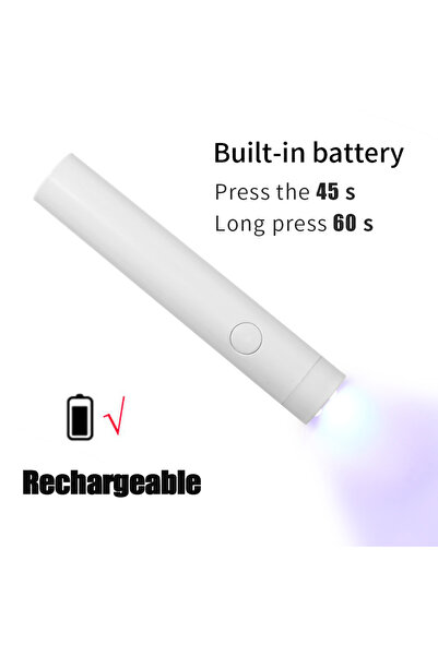 Choice1 مصباح أظافر LED أبيض محمول من LULAA يعمل بـUSB، جهاز تجفيف طلاء الأظا...