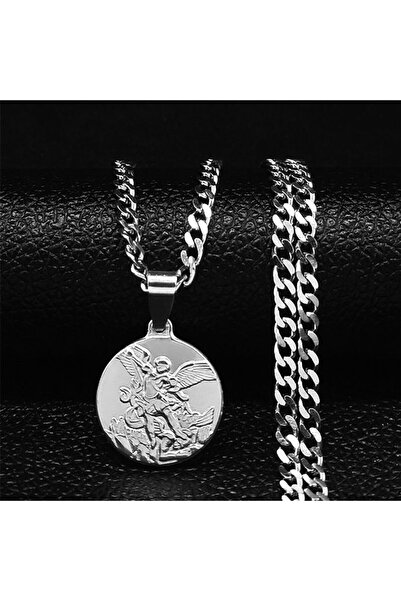 Choice A 50CM CS SR Archangel Saint Michael Stainless Steel Chain Necklace fo...