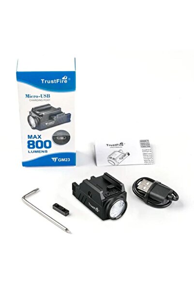 TrustFire GM23 TAKTİK TABANCA FENERİ 800 LÜMEN