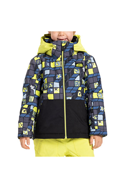 Quiksilver ΜΙΚΡΗ ΜΙΣΙΟΝ Κ ΜΠΟΥΦΑΝ ΧΙΟΝΙΟΥ 3D ΚΑΡΟΤΕΣΤΟ ΚΙΤΡΙΝΟ ΔΑΜΑΣΚΗΝΟ