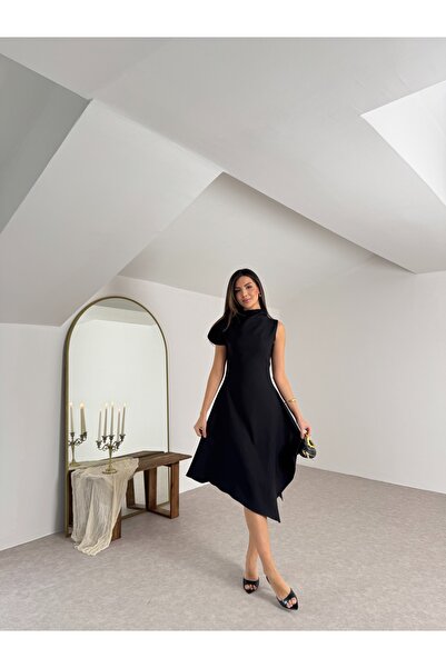 Nesil Φόρεμα - Μαύρο - Ασύμμετρη