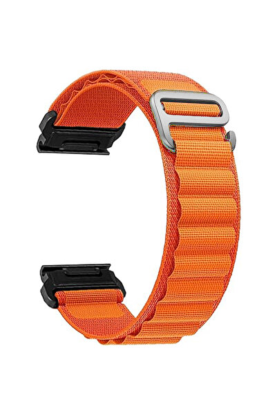Choice7 حزام نايلون سريع التركيب QuickFit بعرض 22 مم و26 مم باللون البرتقالي ...