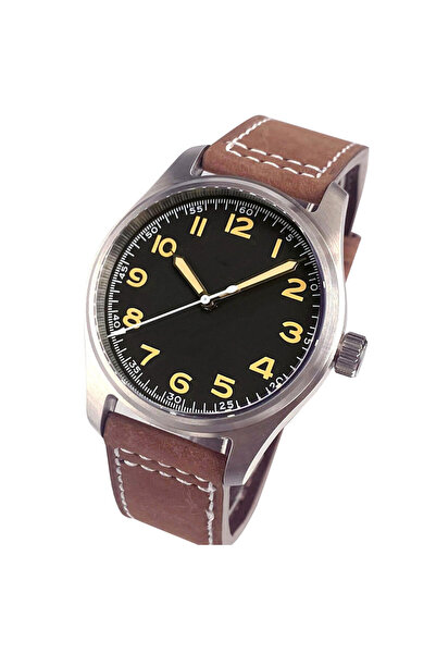 Choice3 steel(solid) back black-8 No Logo 39mm Pilot Aviator Diving Watches M...