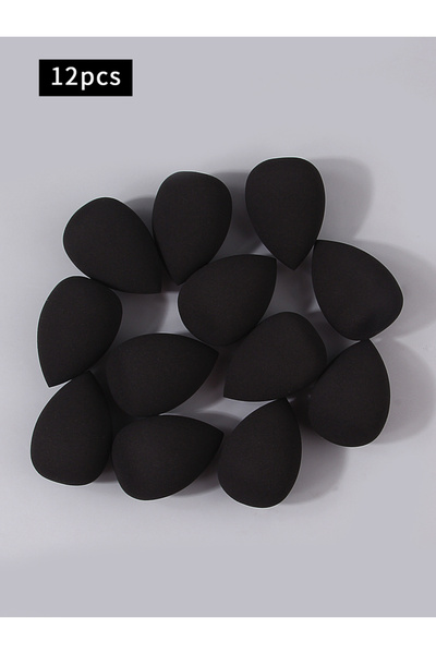 Choice4 12PCS Multi-specification best-selling black makeup sponge beauty egg...