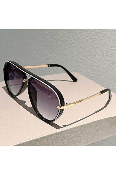 Choice without case black-gradient grey KAMMPT Vintage Pilot Sunglasses Men 2...