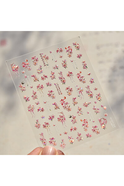 Choice4 1pcs Metal Nail Stickers Exquisite Embroidered Rose Nails Art Accesso...