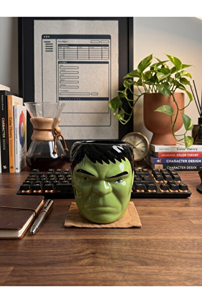 Dörtel Tedarik Hulk Character Figured Ceramic Mug