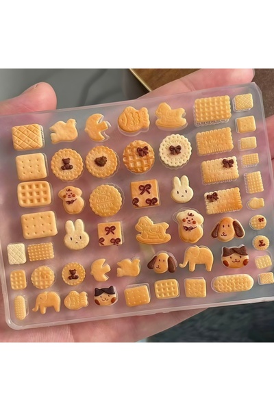 Choice1 PF-318 Cute Animal Nail Art & Cookie Baking Mold Set - Dog & Rabbit S...