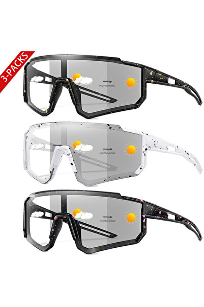 choice2 DK-L-11-12-14 3 Pairs Photochromic Fashion Sunglasses Men and Women C...