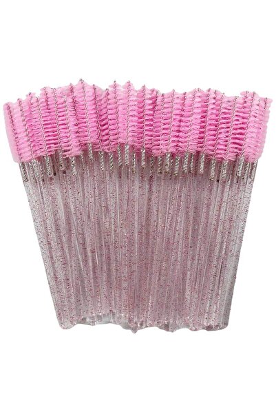 Choice14 A0008- 50PCS pink 50Pcs Lashes Extension Tools Eyelash Brushes Dispo...