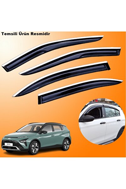 midline Hyundai Bayon Krom Cam Rüzgarlığı ABS Nikelajlı Mügen Cam Rüzgarlığı ...