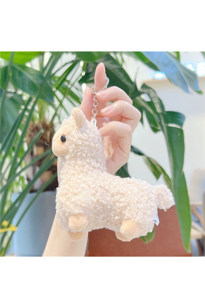 Choice5 A3 Cartoon Cute Alpaca Plush Pendant Creative Kawaii Doll Keychain Fa...