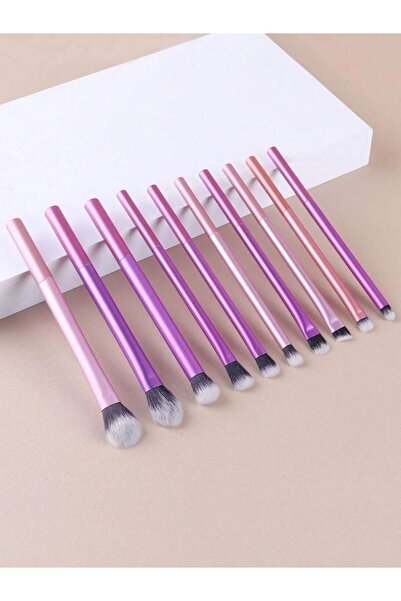 Choice MULTI 10pcs New Multicolor Fiber Brush Bristles Makeup Brush For Eye S...